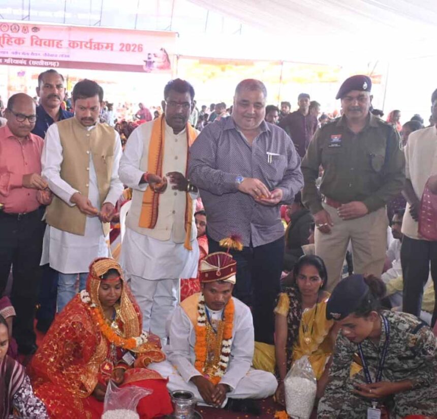 पर्यटन एवं संस्कृति मंत्री  राजेश अग्रवाल ने 283 जोड़ों को दिया आशीर्वाद