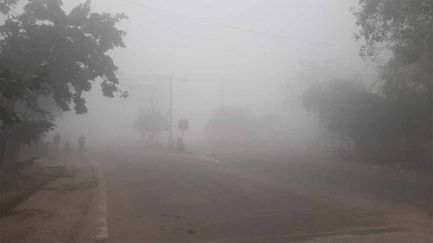 पंजाब में हल्की वर्षा के बाद बढ़ा घना कोहरा