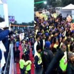 एयू मैराथन को CM ने दिखाई हरी झंडी