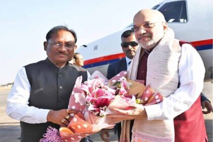 तीन दिवसीय छत्तीसगढ़ दौरे पर पहुंचे केंद्रीय गृह एवं सहकारिता मंत्री  अमित शाह :