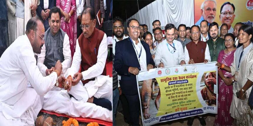 मुख्यमंत्री ने जीपीएम में नवीन जिला अस्पताल भवन निर्माण कार्य का किया शुभारंभ