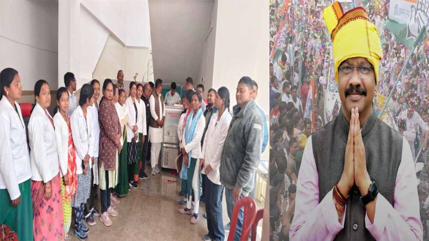 विधायक नारायण सिंह पट्टा ने सामुदायिक स्वास्थ्य केंद्र घुघरी को वाटर प्यूरीफायर