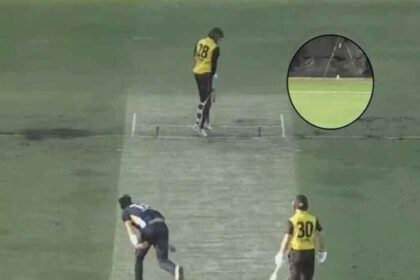 बिना शॉट खेले छक्का, क्रिकेट मैदान पर दिखा चौंकाने वाला नजारा