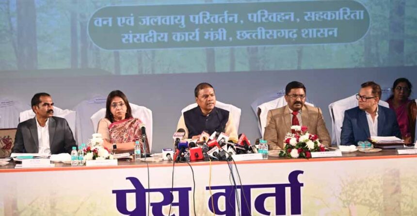 वन मंत्री केदार कश्यप की पत्रकार वार्ता : दिनांक 12 फरवरी 2026 वन मंत्री केदार क