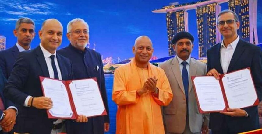 निवेश के मोर्चे पर यूपी को बढ़त: योगी सरकार ने सिंगापुर में किए 6,650 करोड़ के स