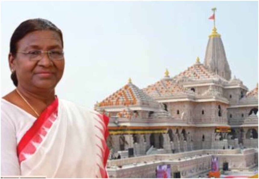 राम मंदिर में नव वर्ष समारोह: राष्ट्रपति द्रौपदी मुर्मु श्रमिकों और कर्मचारियों