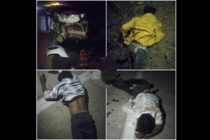 बड़वारा के समीप एनएच पर भीषण सड़क हादसा, कार और बाइक की सीधी भिड़ंत, बाइक सवार च