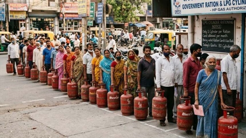 एलपीजी की भारी कमी, न बुकिंग हो रही न सिलेंडर मिल रहा, ब्लैक मार्केट में दाम बढ़