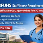 बाबा फरीद यूनिवर्सिटी में स्टाफ नर्स के 672 रिक्त पदों के लिए आवेदन शुरू