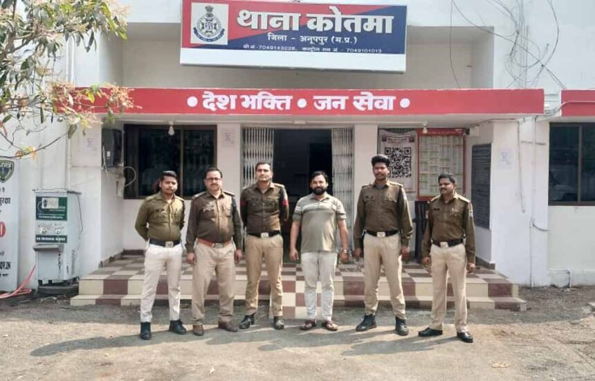 कुख्यात पशु तस्कर बल्लू उर्फ अब्दुल रहमान को कोतमा पुलिस द्वारा सतना से किया गया
