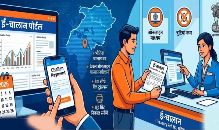 ई-चालान भुगतान में बड़ा बदलाव: 1 अप्रैल से OTC सिस्टम लागू, ऑनलाइन ट्रांसफर होगा