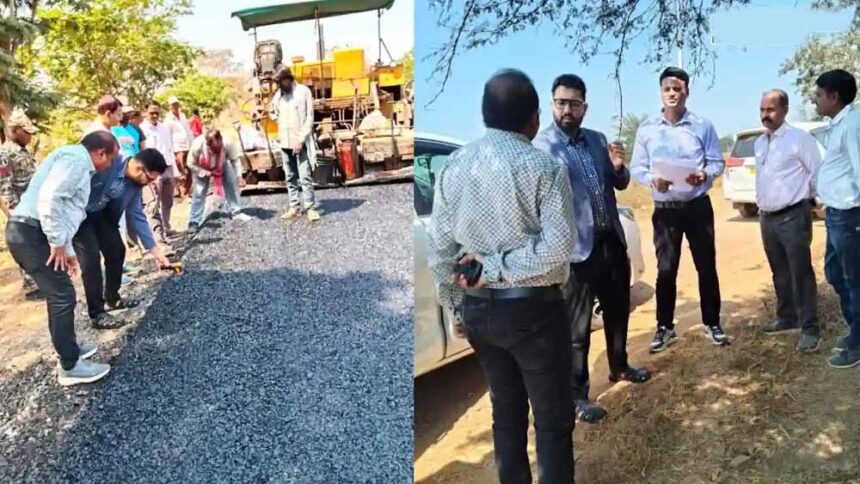 महासमुंद कलेक्टर ने एनएच-06 का किया निरीक्षण