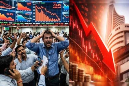 सेंसेक्स 2400 और निफ्टी 700 अंक लुढ़का