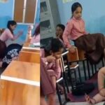 चित्रकूट में छात्राओं से मालिश कराते दिखीं हेडमास्टर