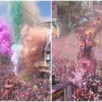 गुलाल से सजी आसमान की मिसाइलें: इंदौर में रंगपंचमी का अनोखा जश्न, इस बार नेता रह